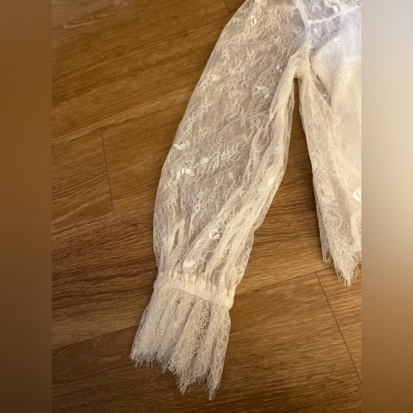 And Now This Lace Sheer Blouse, Boho Chic - Picture 4 of 11